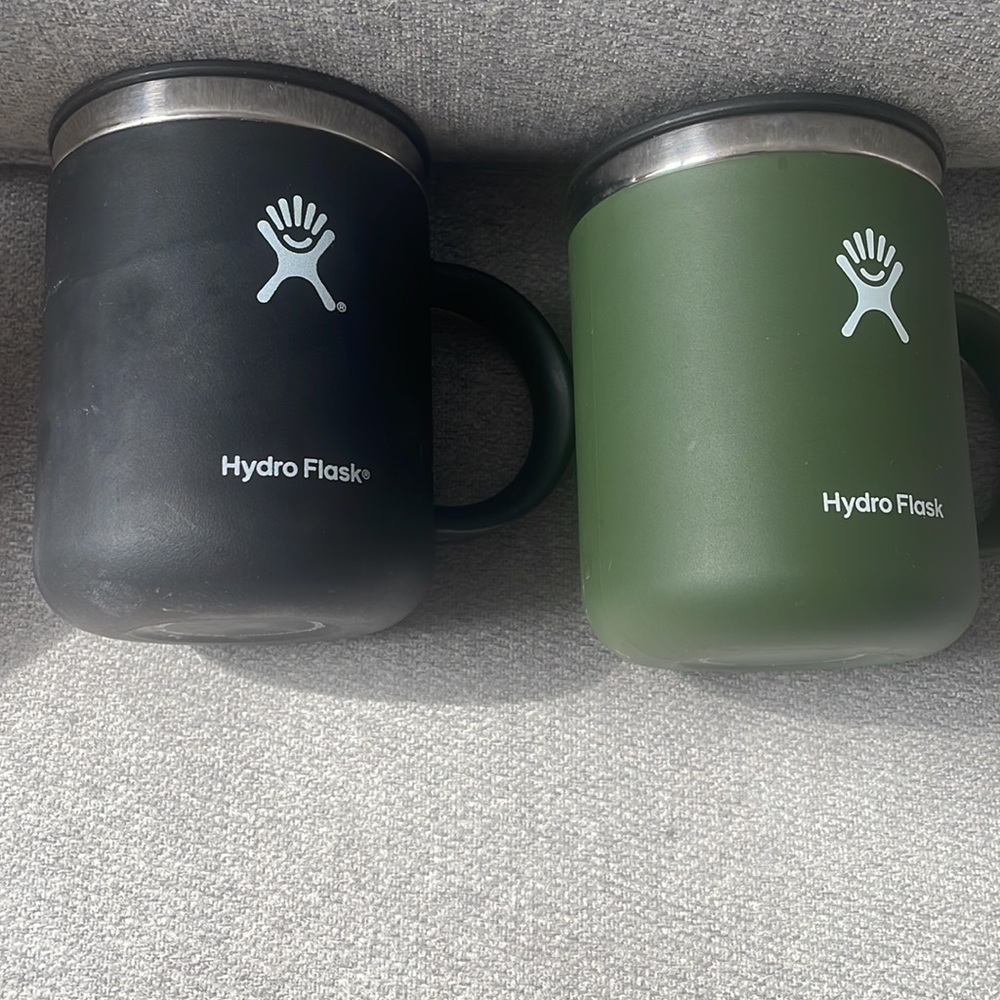Hydro flask mugs - 12 oz. PAiR black and olive
